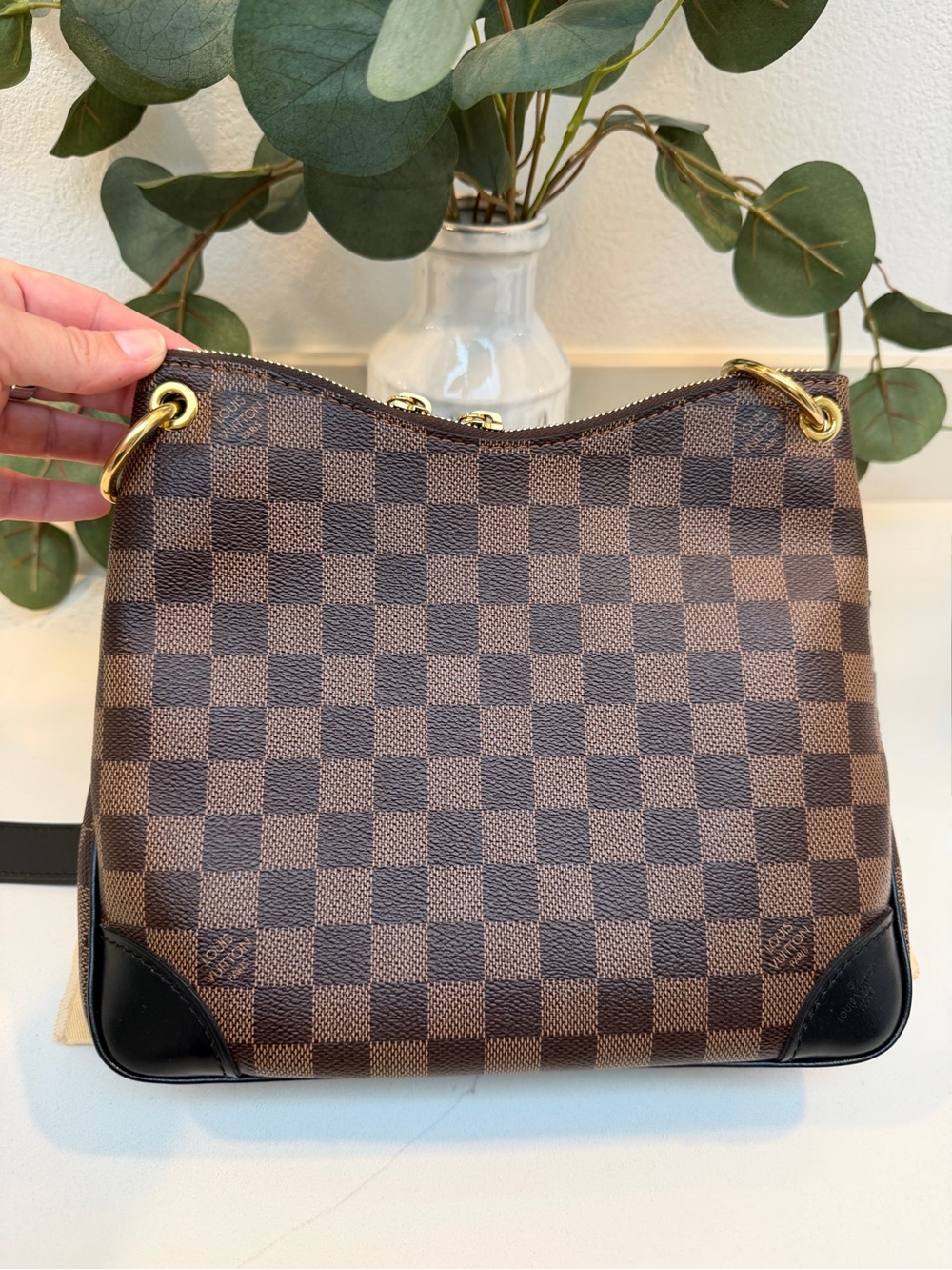 Lous Vuitton Odeon PM in Damier Ebene with Black Trim - Picture 3 of 16